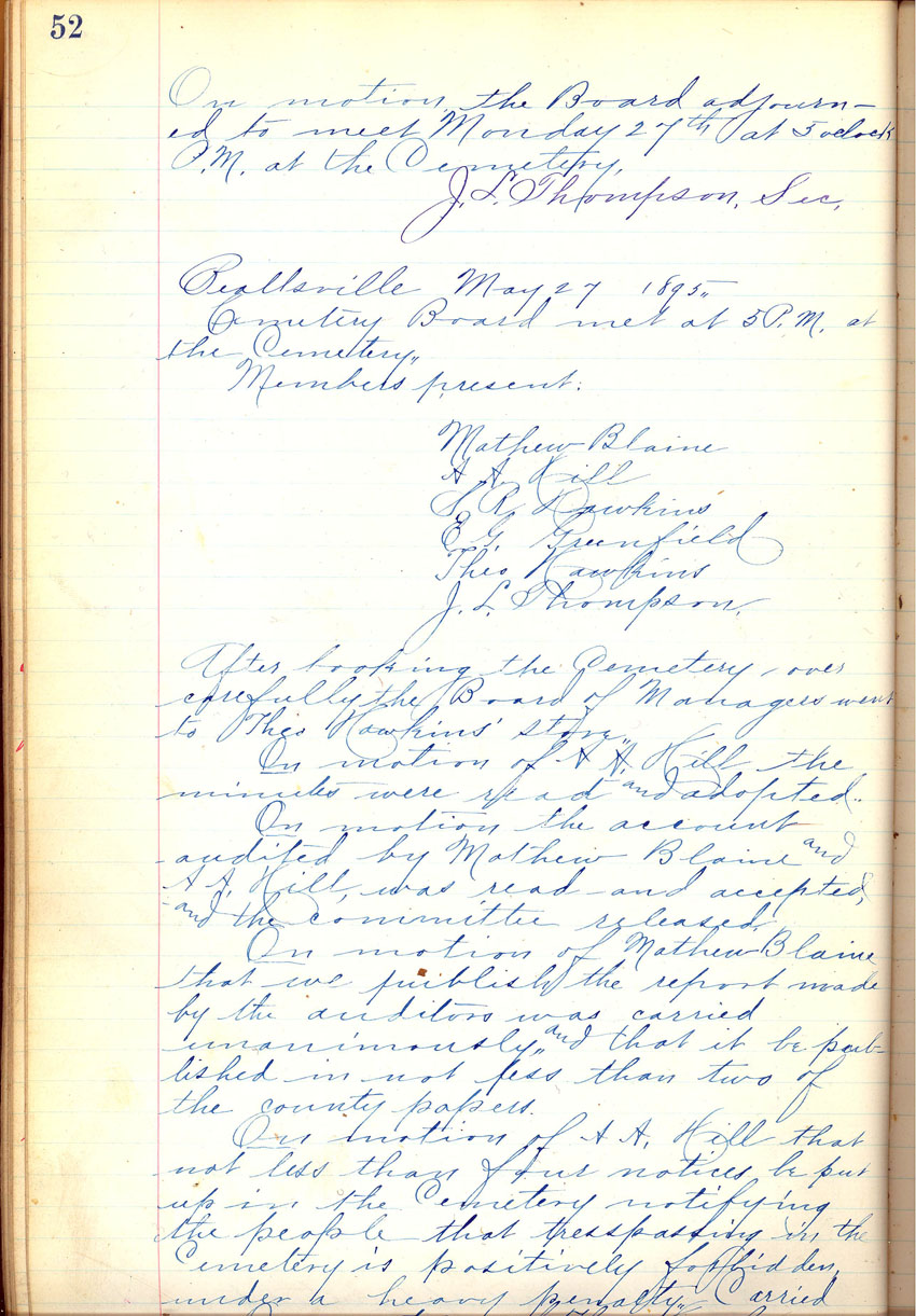 minute book